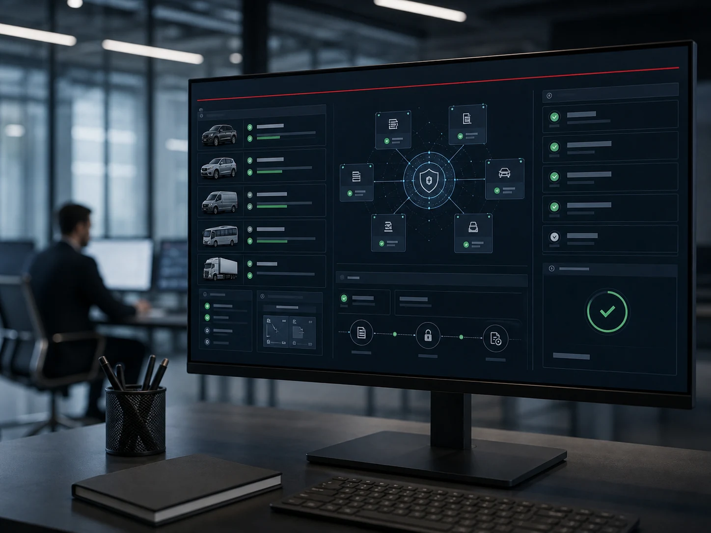 Secure European vehicle data submission readiness dashboard